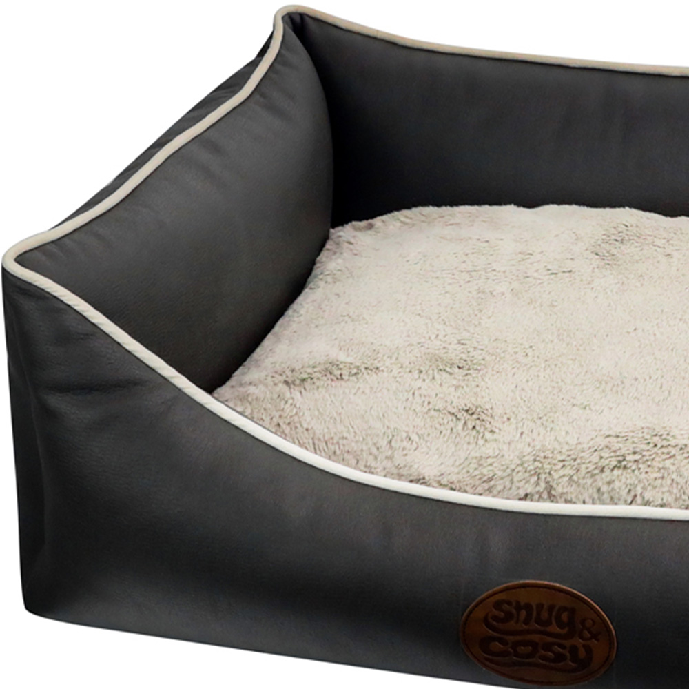 Snug & Cosy Tuscany Medium Rectangle Slate Dog Bed Image 2
