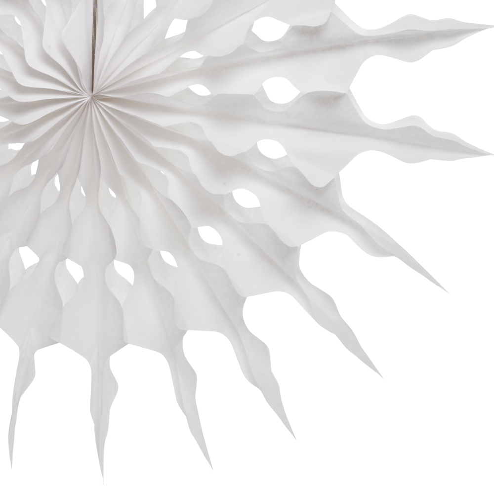Wilko Large White Paper Snowflake Image 2