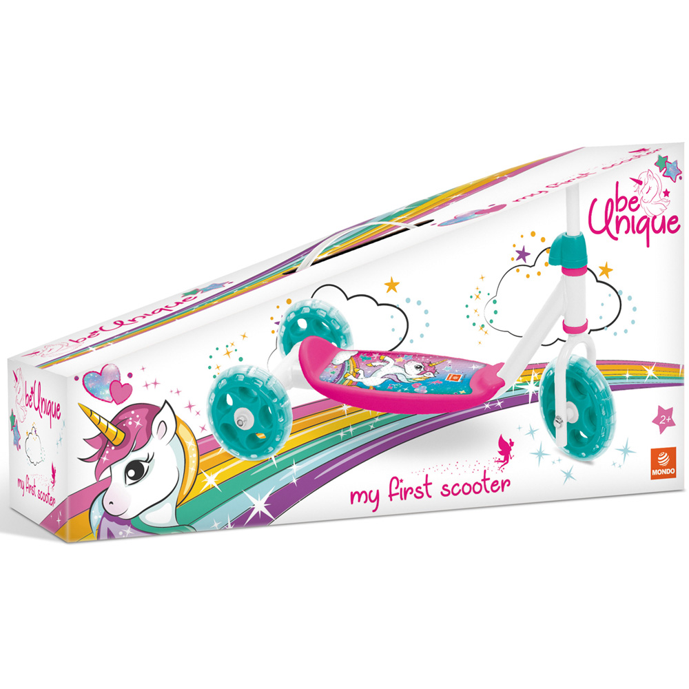 Mondo Kids Unicorn 3 Wheel My First Scooter with Lean-to-Steer Design Image 3