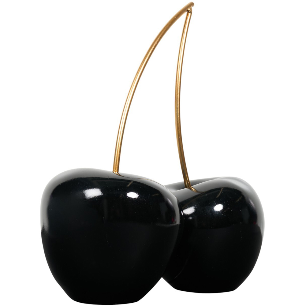 Black and Gold Cherry Ornament Image 2
