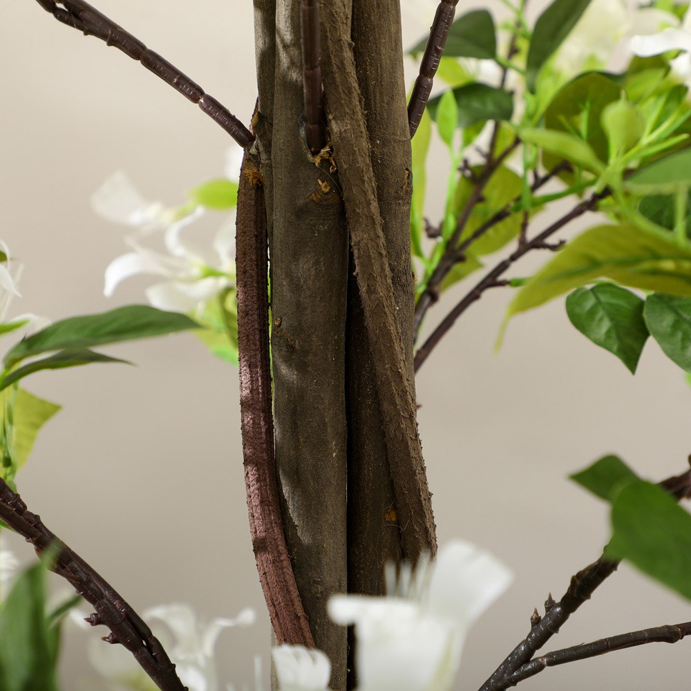 Portland White Flower Honeysuckle Tree Artificial Plant In Pot 5ft Image 7