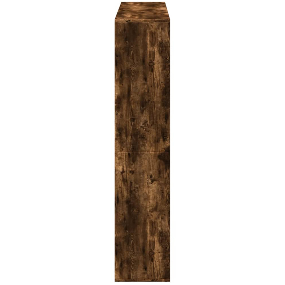 vidaXL 16 Shelf Smoked Oak Bookcase Image 6