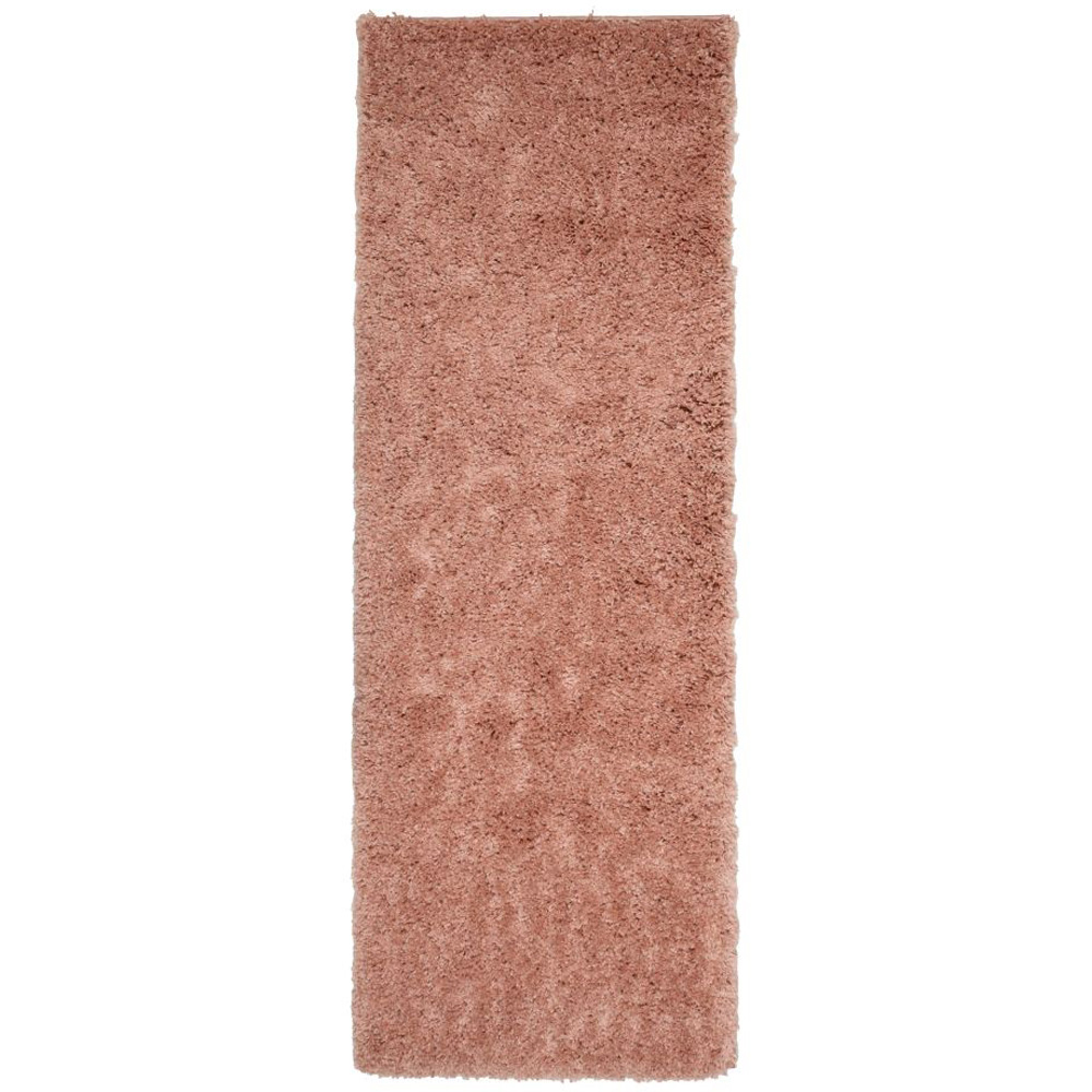 Homemaker Jazz Blush Pink Shaggy Runner 60 x 110cm Image 2