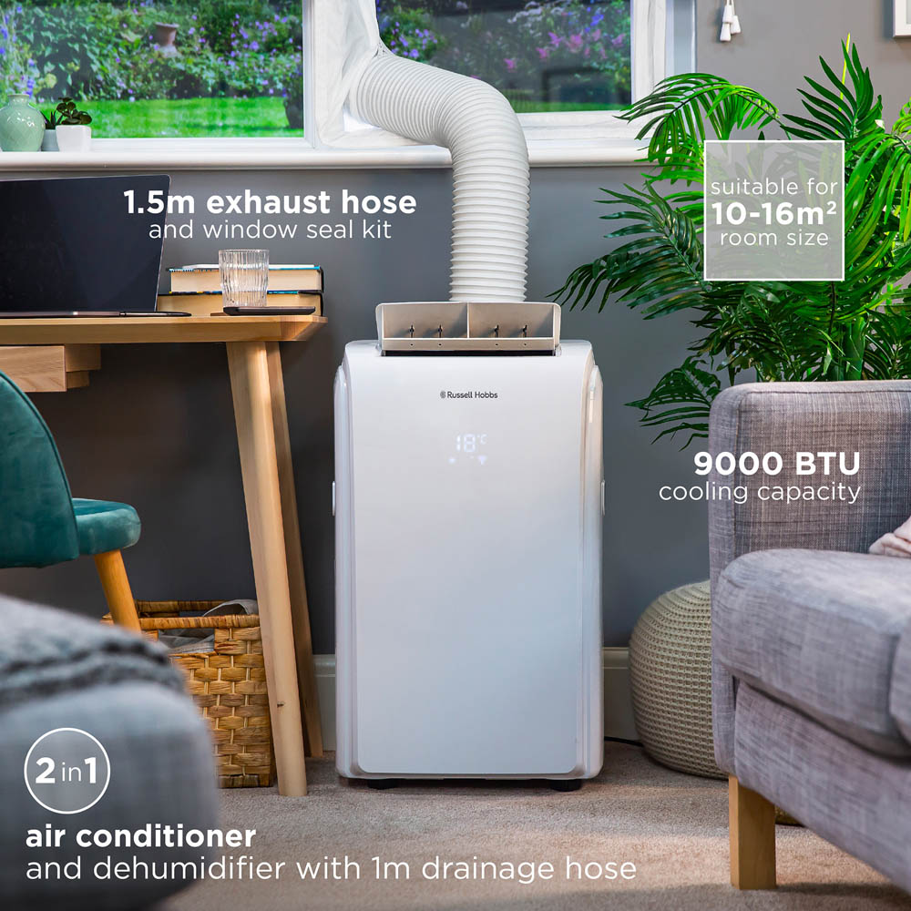 Russell Hobbs RHPAC4002 9000BTU Portable Air Conditioner and Dehumidifier Image 7