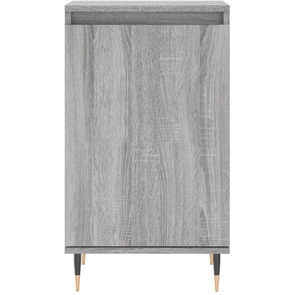 vidaXL Single Door Grey Sonoma Wooden Sideboard Image 3