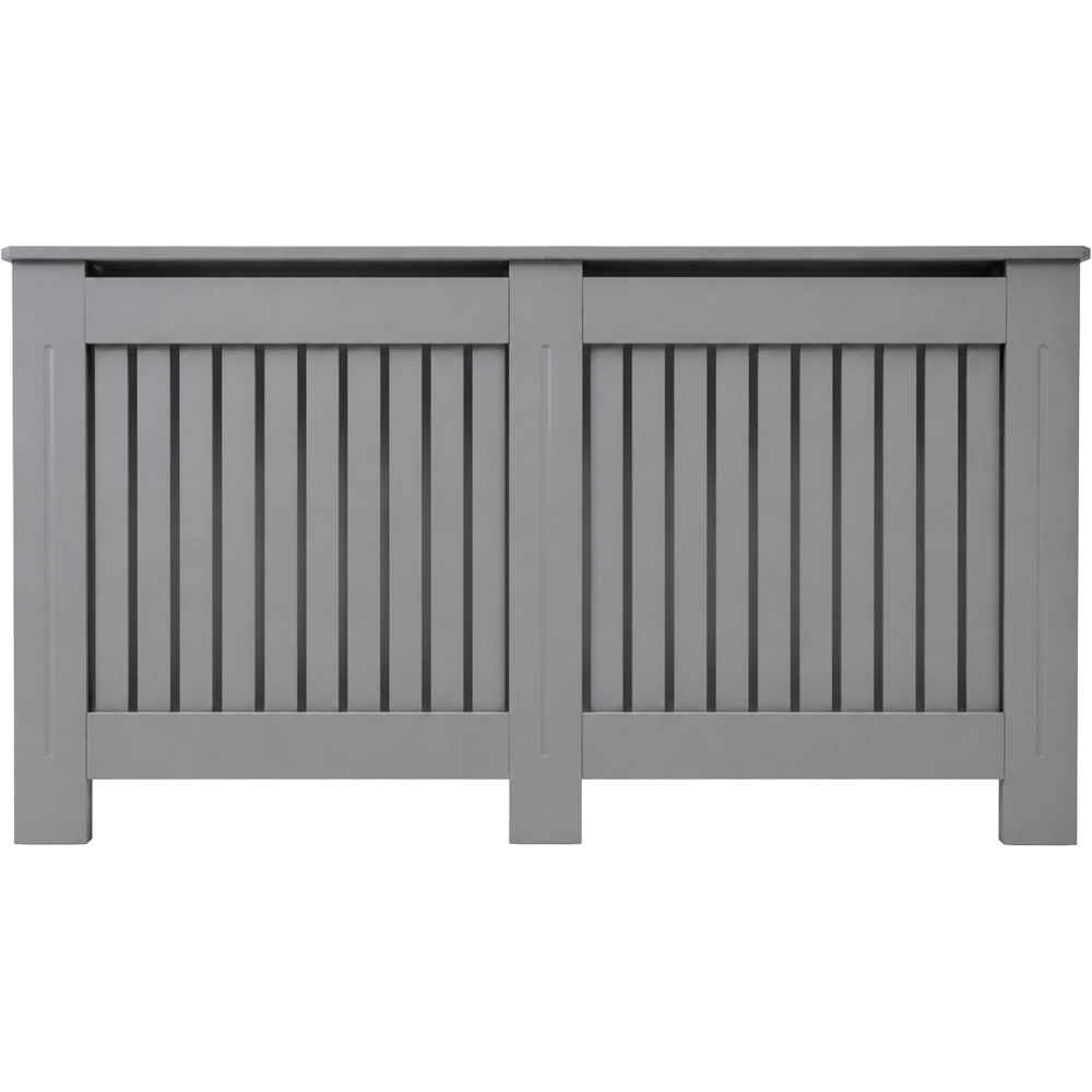 Caecus Grey Vertical Slat Radiator Cover 815 x 1720 x 190mm Image