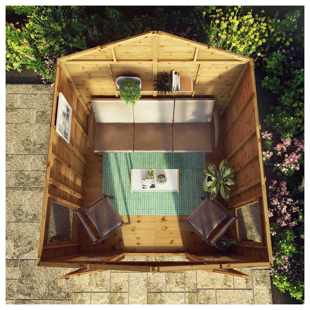 Mercia 8 x 8ft Double Door Premium Sussex Traditional Summerhouse Image 6