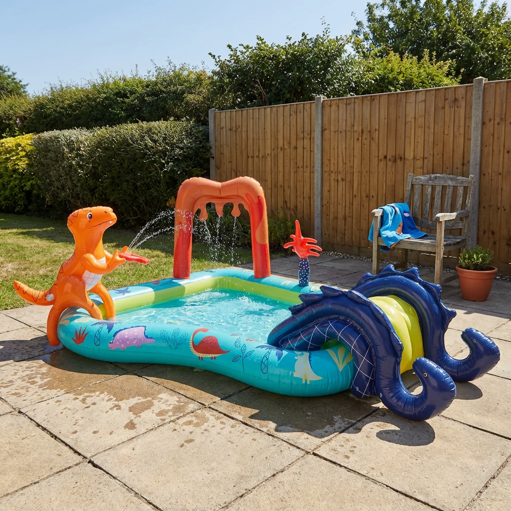 Dino Inflatable Water Play Centre Multicolour Image 6
