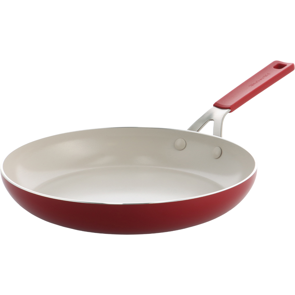 KitchenAid 20cm Empire Red Coloured Aluminium Frying Pan Image 1
