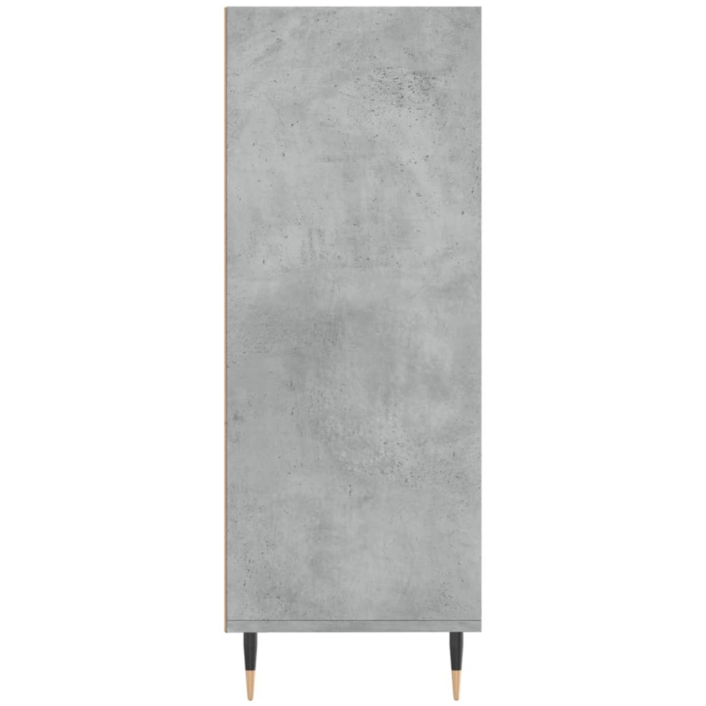 vidaXL 3 Shelf Concrete Grey Bookcase Image 5