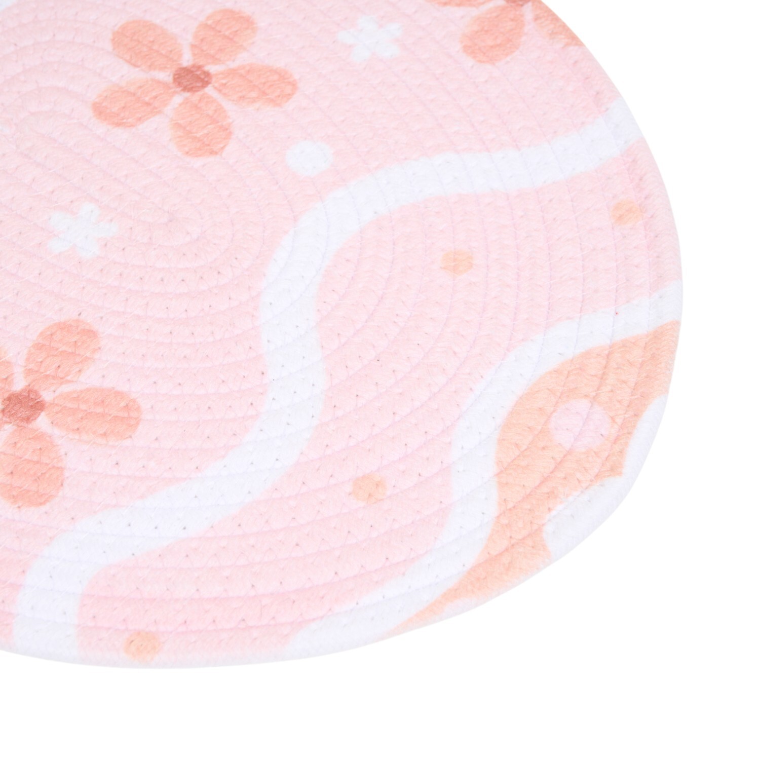 Pack of 2 Floral Egg Placemats Pink Image 4