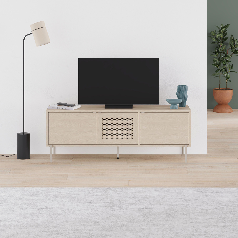 Decortie New Inca 3 Door Pusula Sandstone Metal TV Unit Image 5