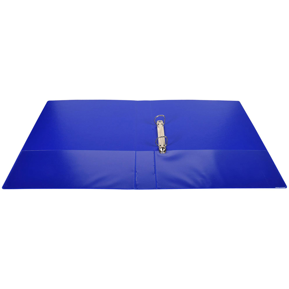 Exacompta Kreacover Blue Polypropylene 2D Ring Binder with 3 Pockets 25mm 10 Pack Image 2