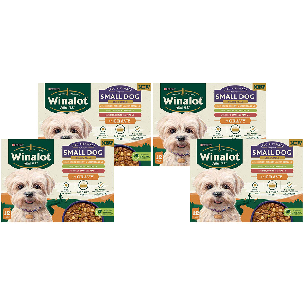 Purina Winalot Mixed in Gravy Small Dog Food Pouches 100g Case of 4 x