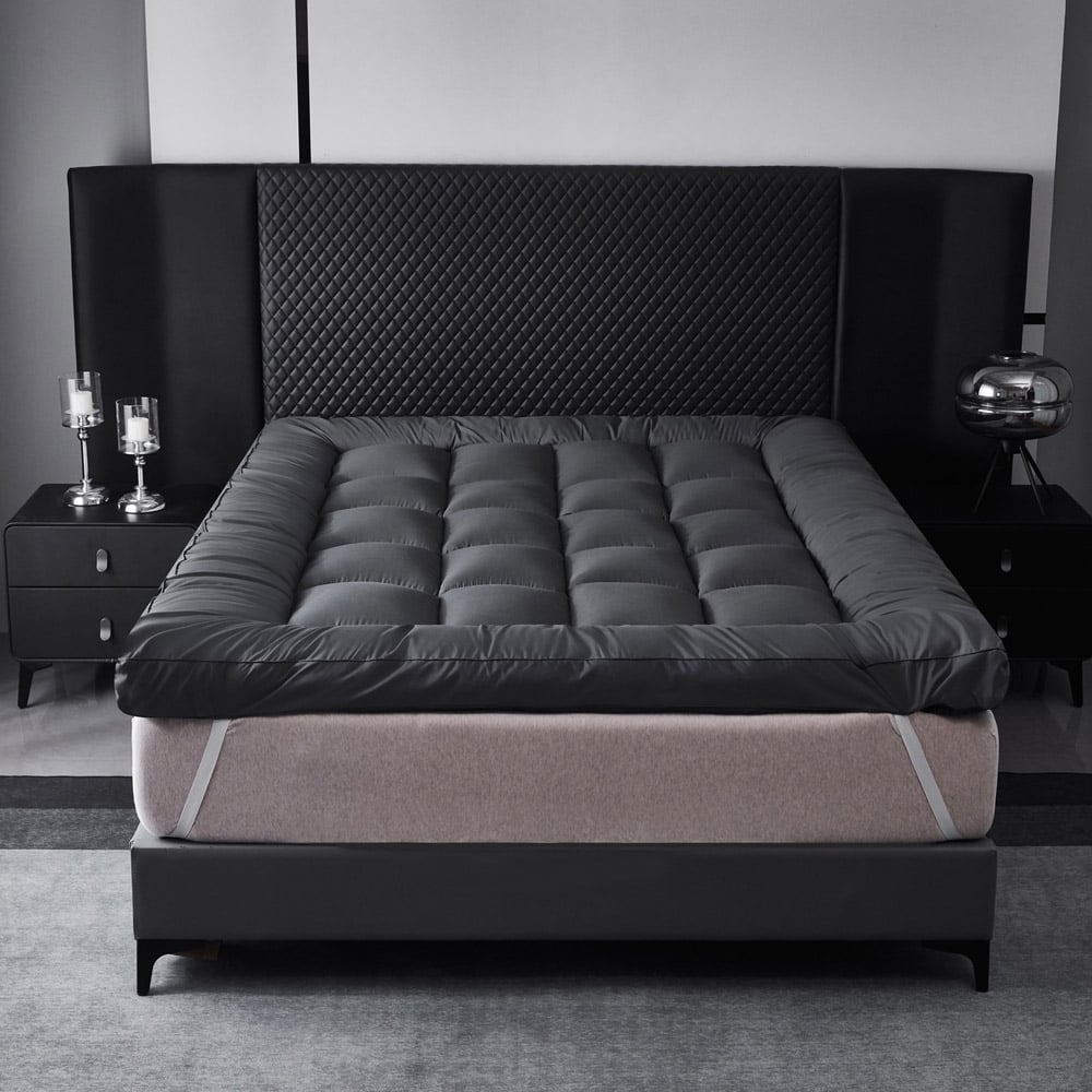 Ezysleep Double Grey Thick Super Soft Mattress Topper 4 inch Image 6