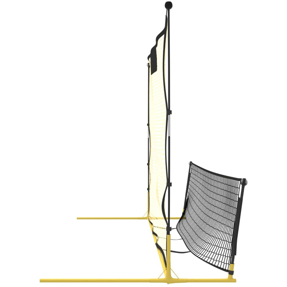 vidaXL Yellow Football Rebounder Net 6 x 4ft Image 3