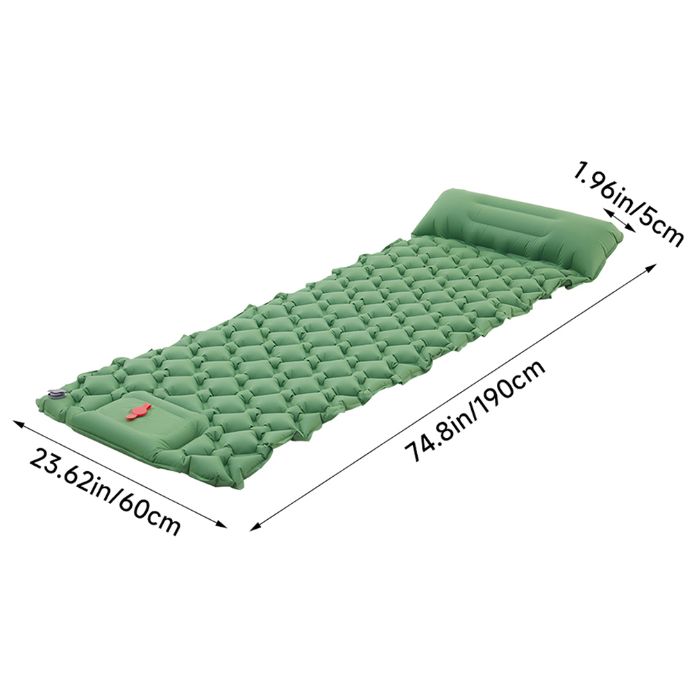 Living and Home Army Green Inflatable Sleeping Pad Air Bed 190 x 60cm Image 8