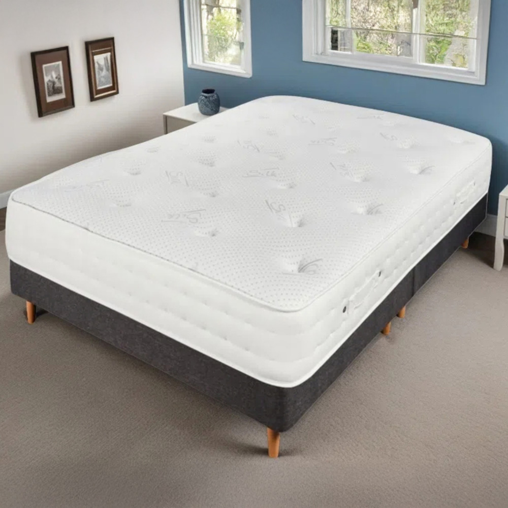 Indoor Living Smooth Silk Super King Size 1000 Pocket Spring Memory Foam Mattress Image 2