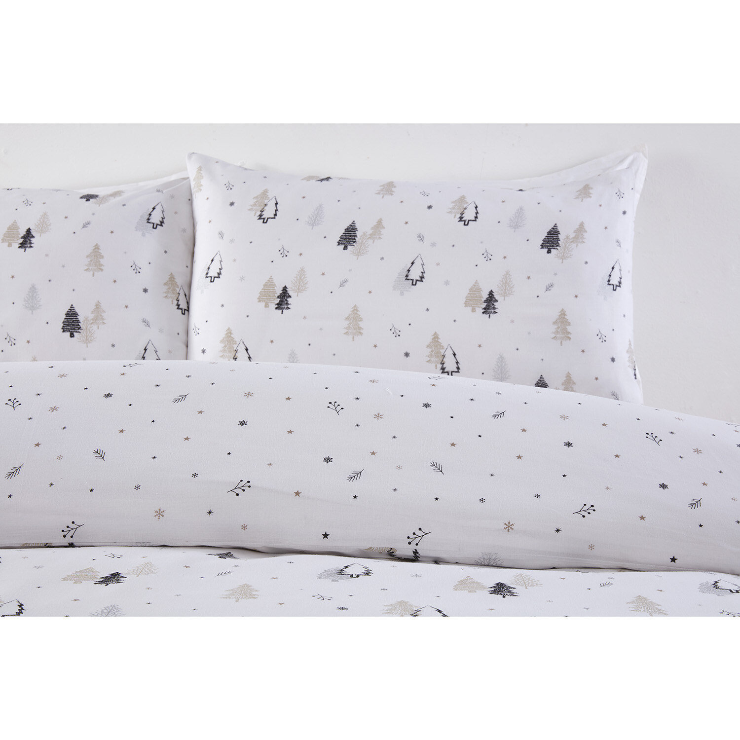 Winter Forest Duvet Cover and Pillowcase Set - Single Image 3