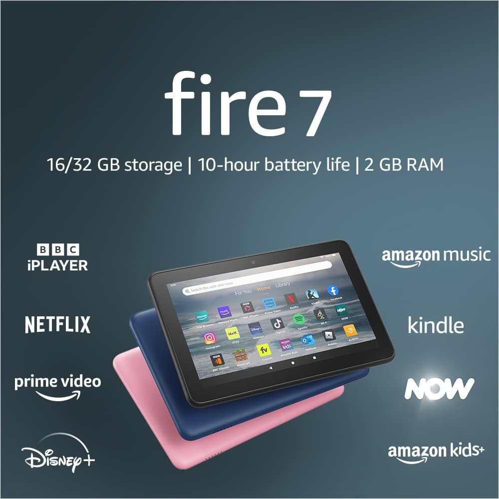 Amazon Fire 7 Wi-Fi Tablet 7 inch Display 16GB Rose Pink Image 2