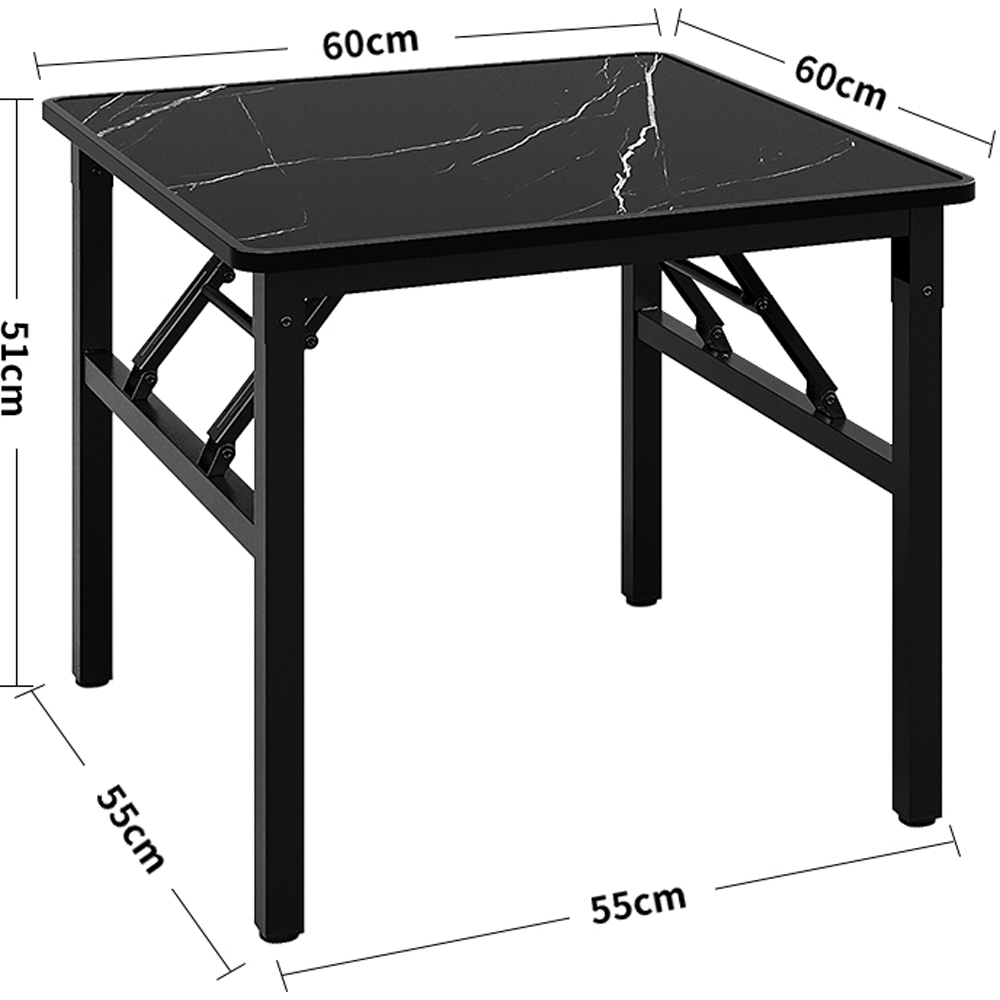 Living and Home Marble Effect Foldable Coffee Table Image 9