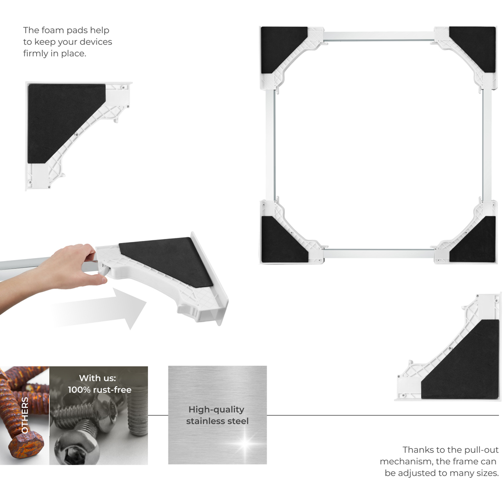 tectake Adjustable Connection Frame Parret with Ratchet Rope Image 3