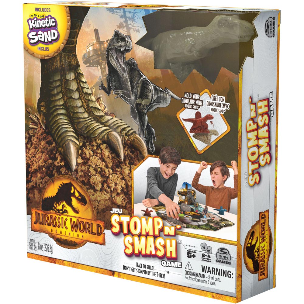 Kinetic Sand Jurassic World Stomp n Smash Board Game Image 7