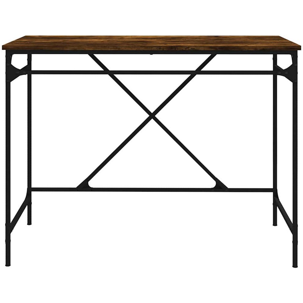 vidaXL Modern Large Desk Smoked Oak Image 3