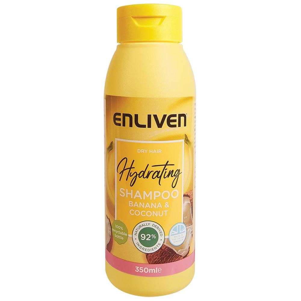Enliven Hydrating Banana and Coconut Shampoo 350ml Image