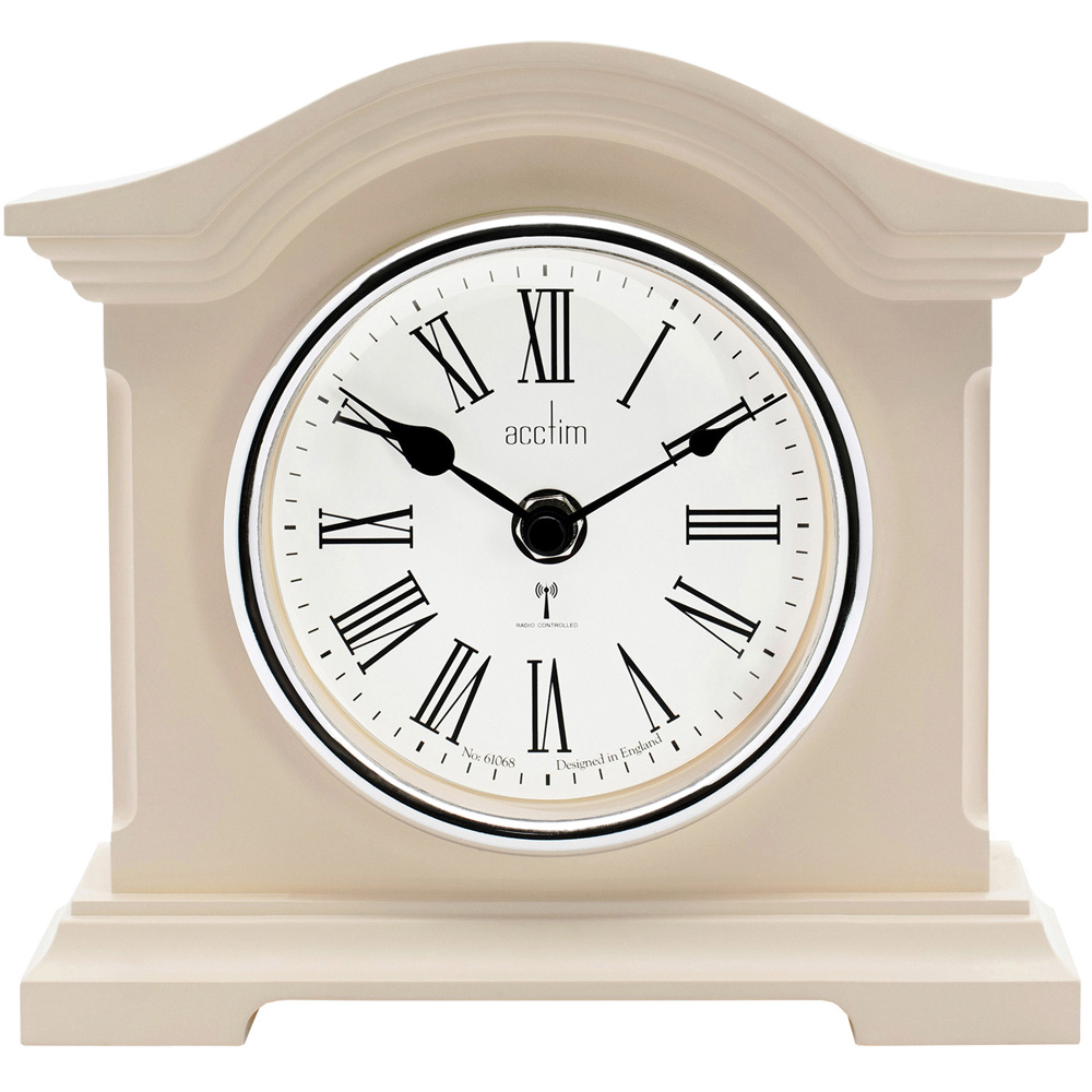 Acctim Chestfield Buttermilk Radio Controlled Table Clock 18.7cm Image 2