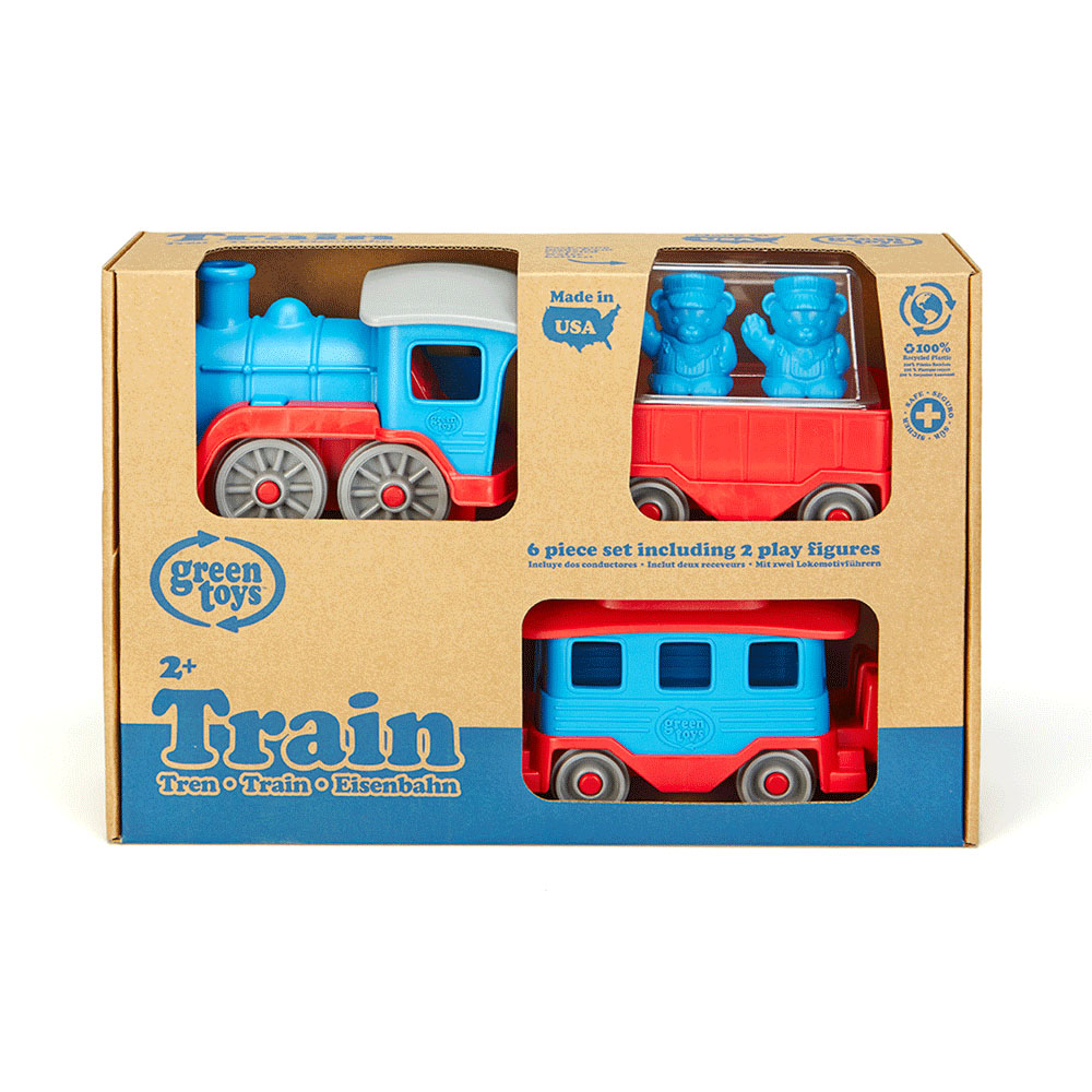 BigJigs Toys Green Toys Train Toy Image 1