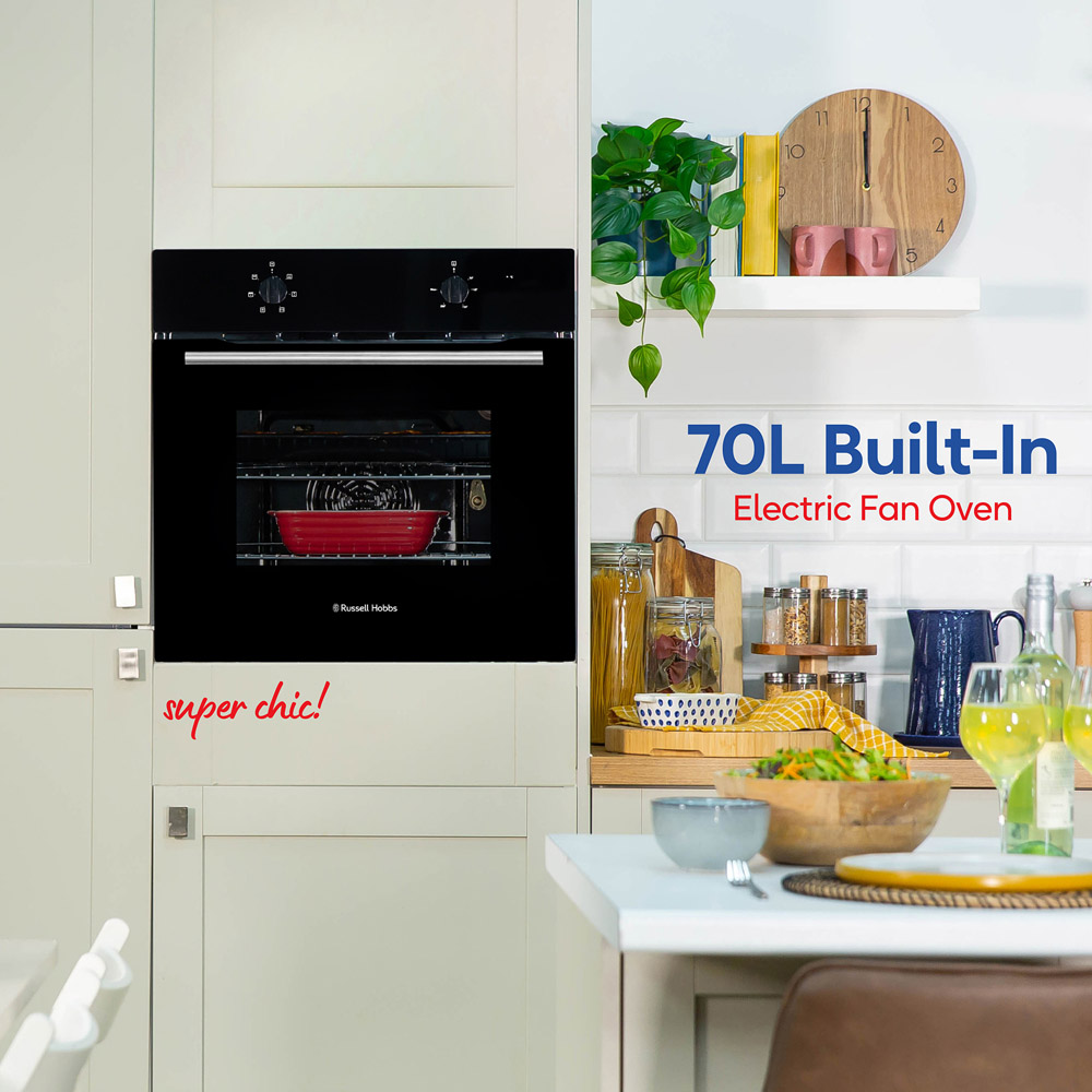 Russell Hobbs RHFEO7004B Black 70L Electric Fan Oven Image 5