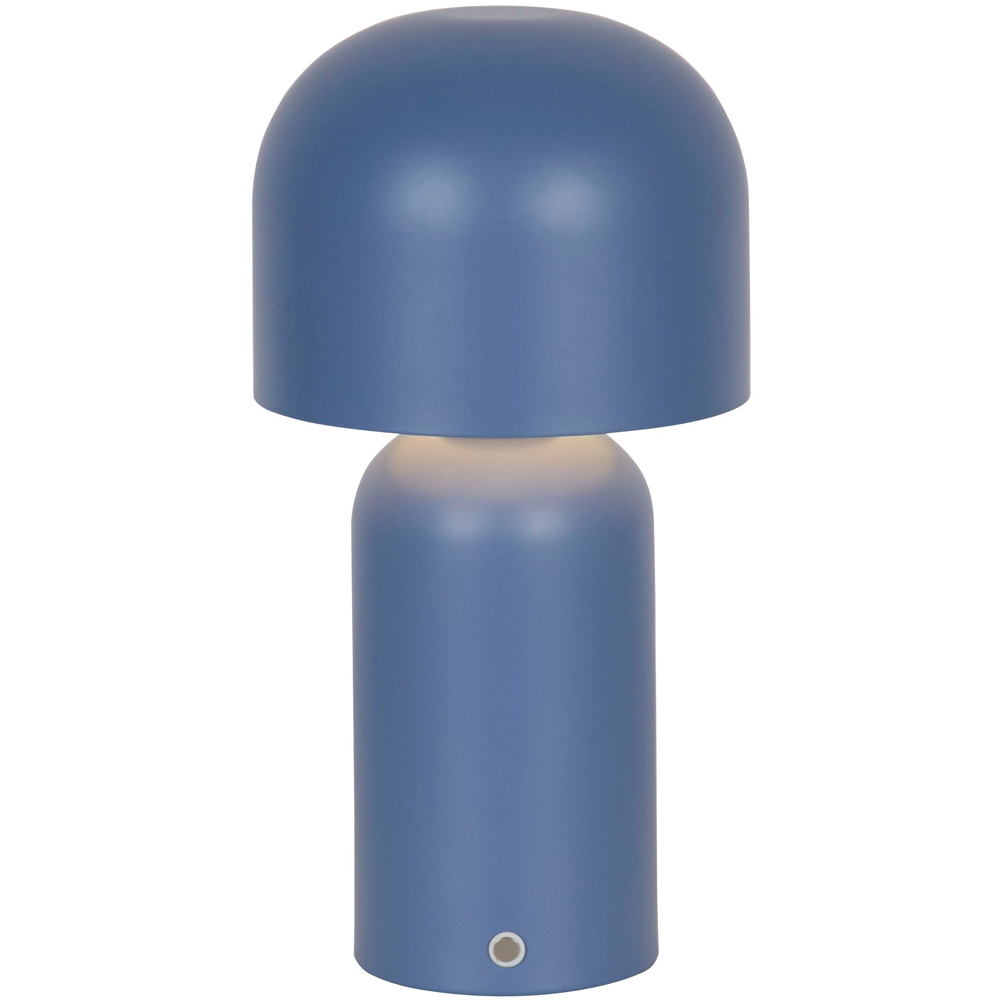 Lighting Collection Blue Rechargeable LED Table Lamp Image 3