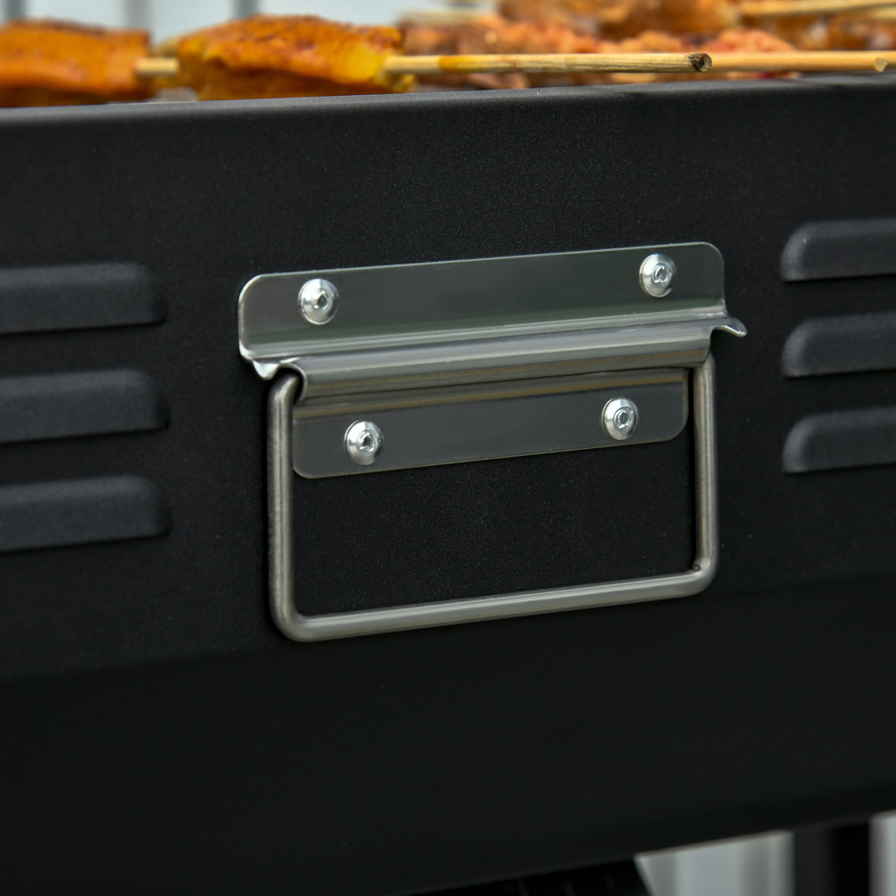 Outsunny Red and Black Portable Charcoal BBQ Grill Wilko