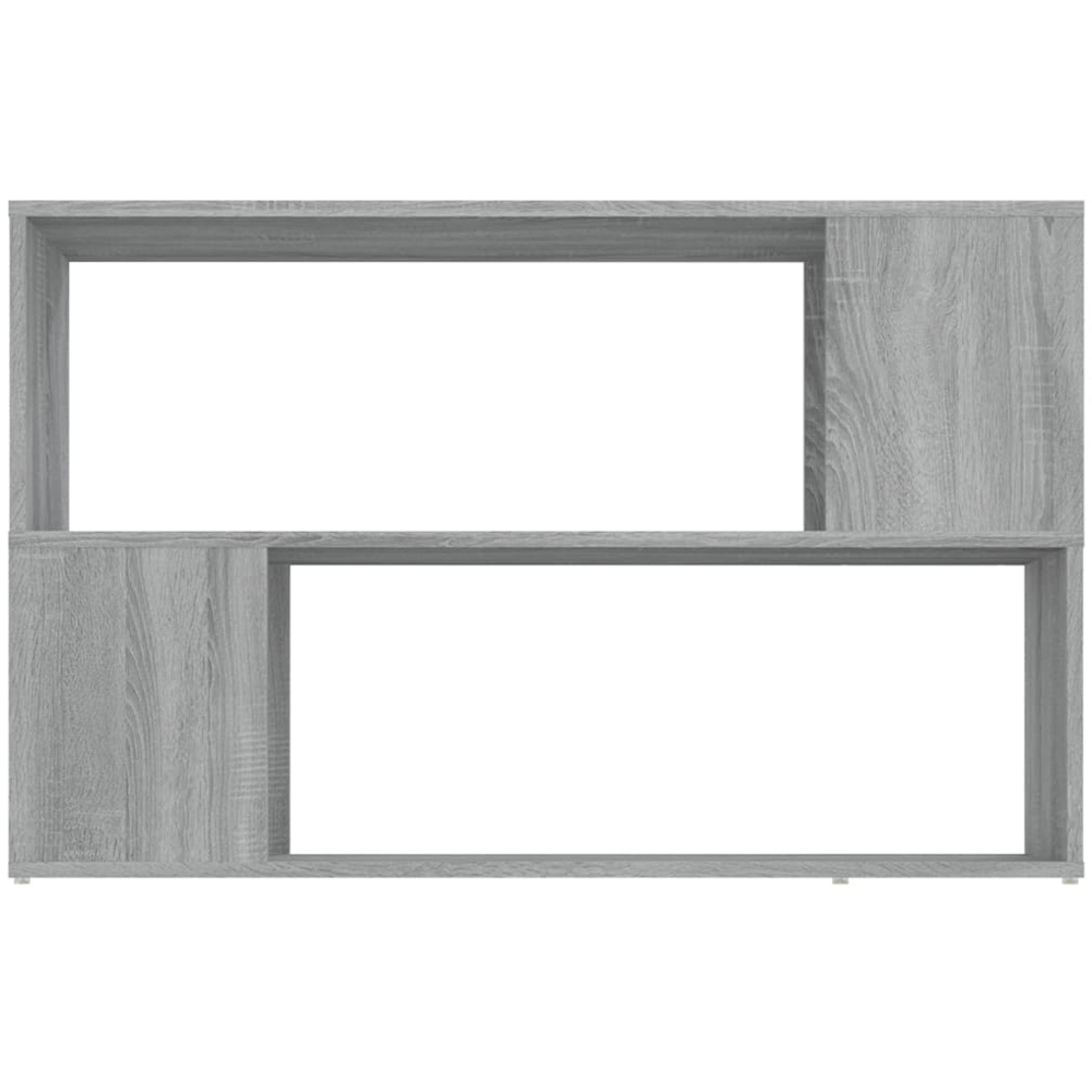 vidaXL 2 Shelf Grey Sonoma Oak Bookcase Image 3