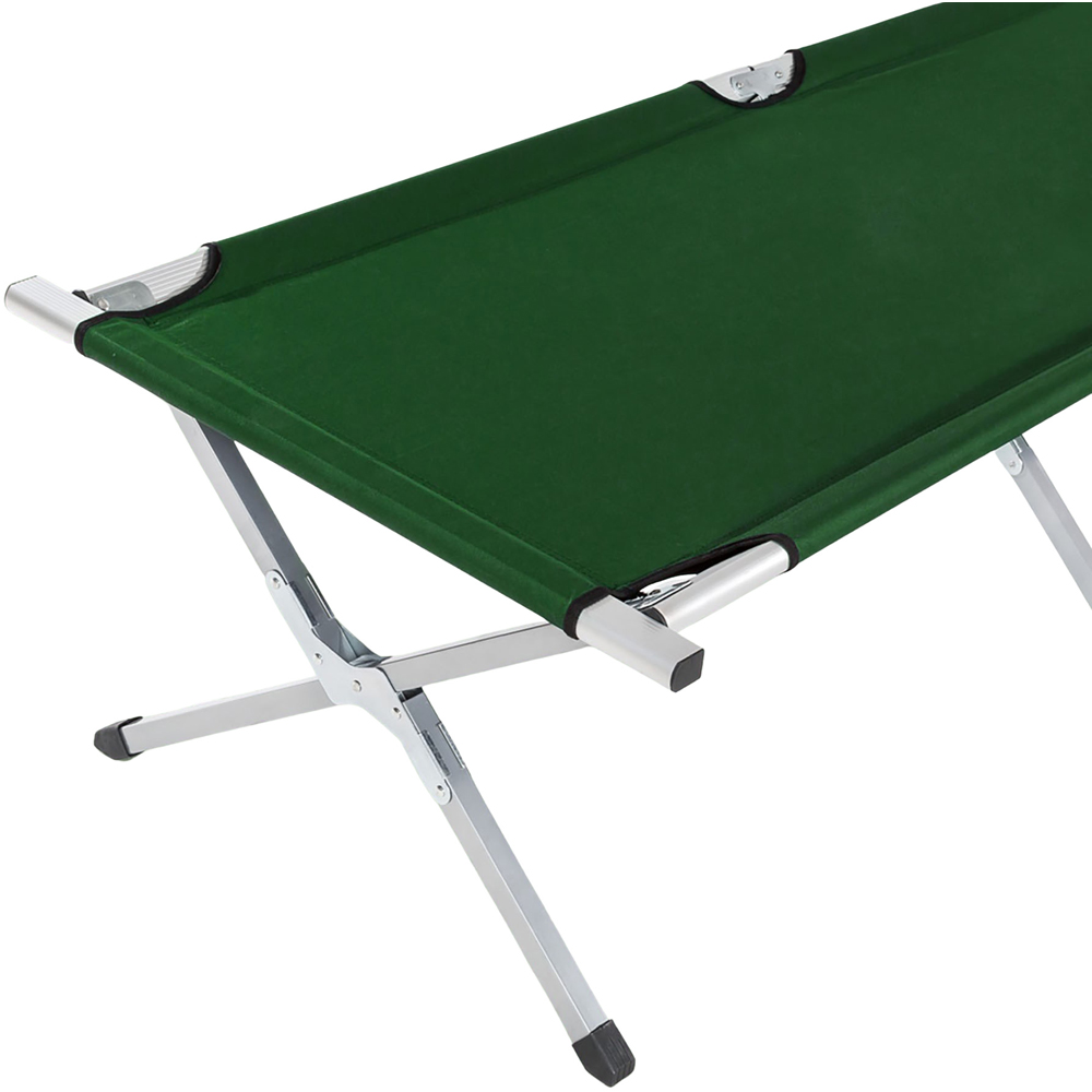 tectake Green Aluminium Camping Beds 2 Pack Image 4