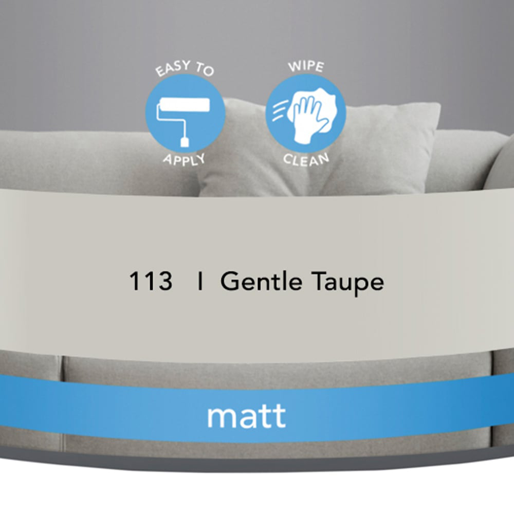 Wilko Walls & Ceilings Gentle Taupe Matt Emulsion Paint 5L Image 4