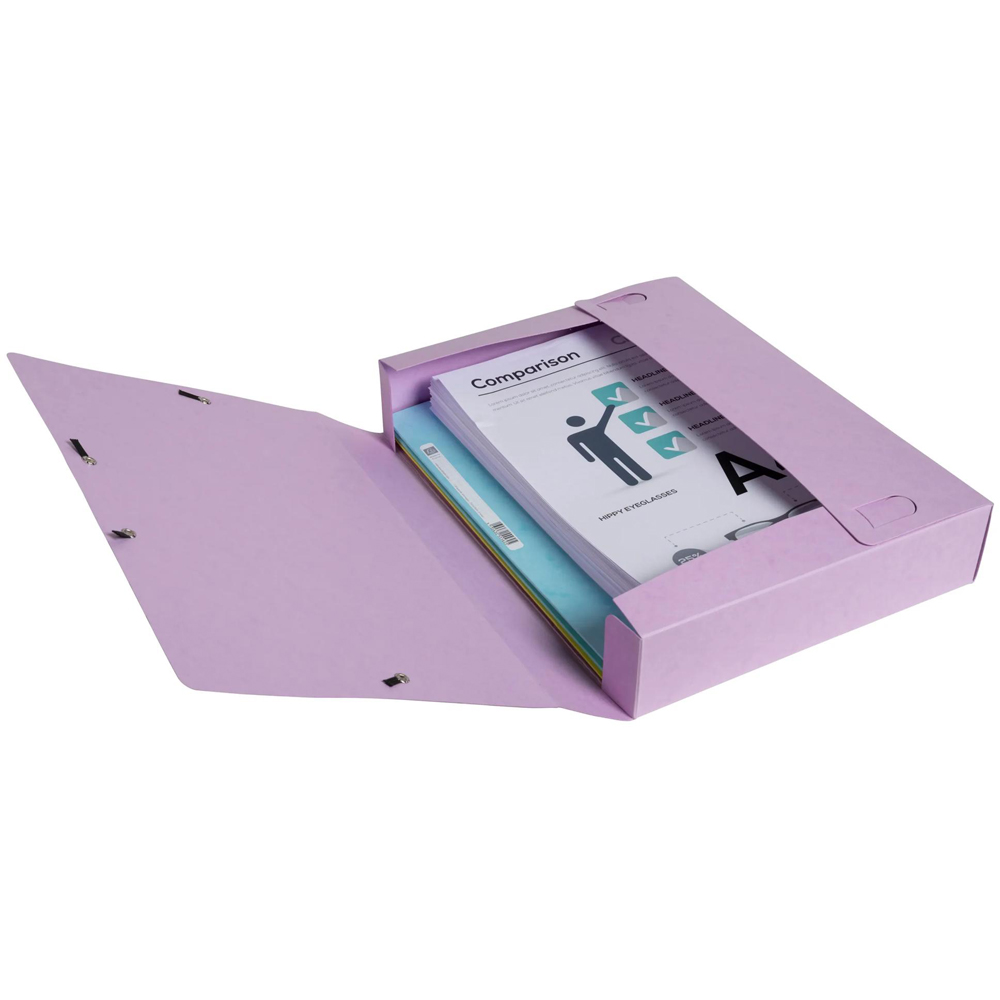 Exacompta Aquarel A4 Multicolour Box File 10 Pack Image 6