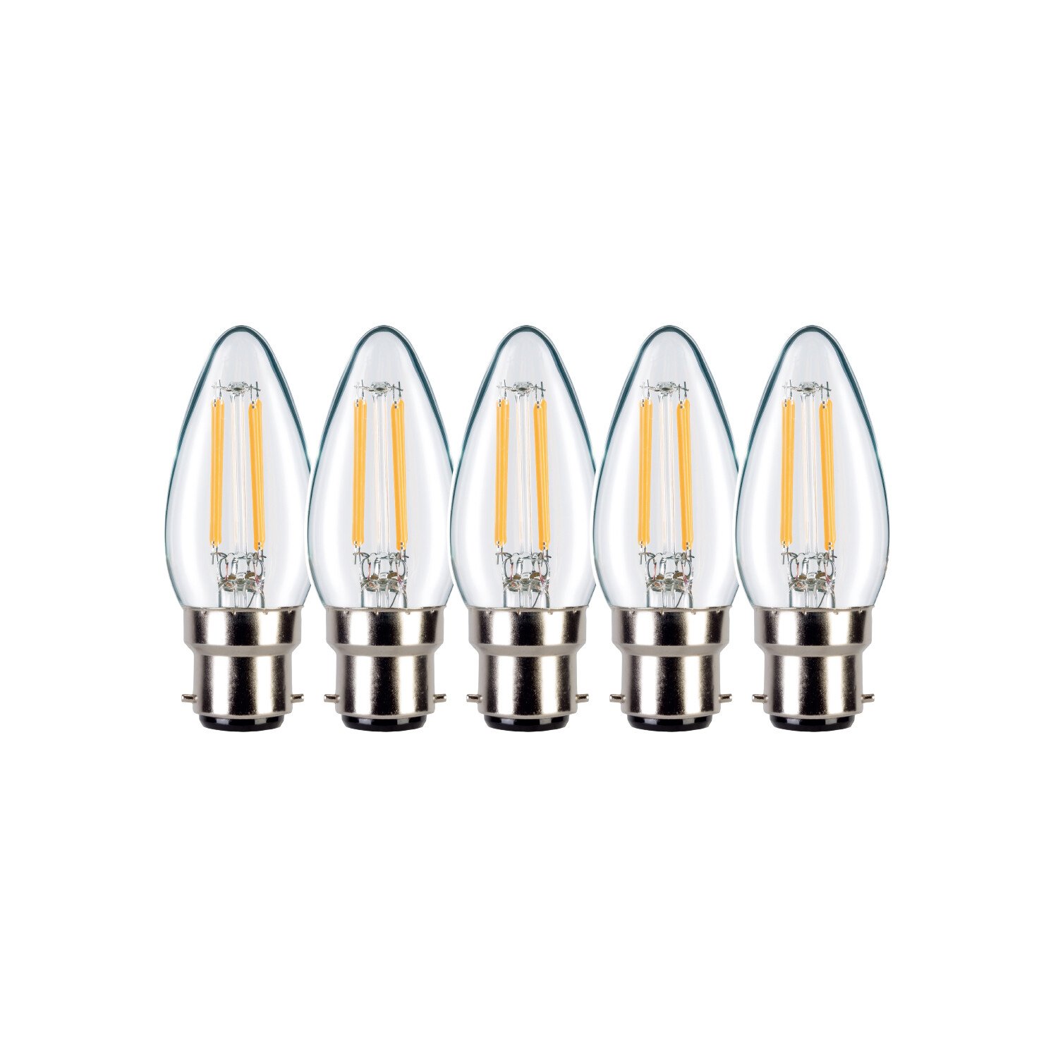 TCP Filament Candle 470L B22 Bulbs Warm White Image 3