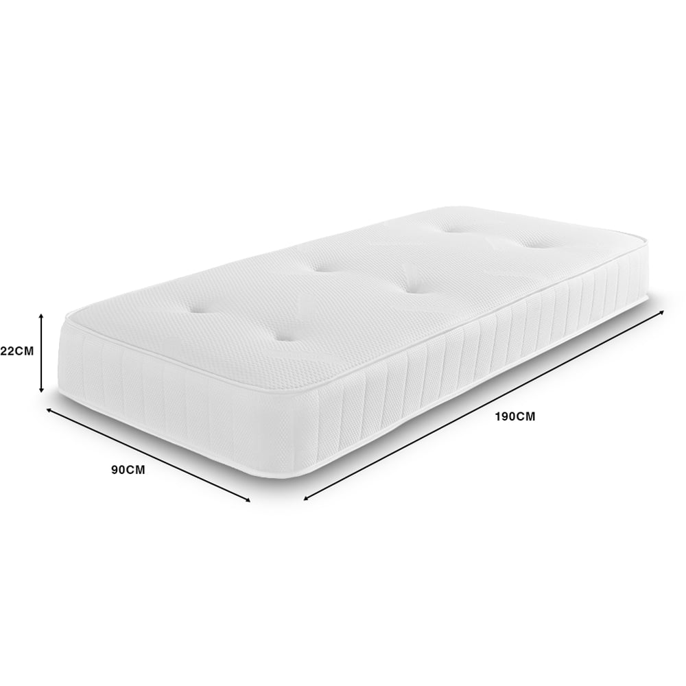 Starlight Beds Single Warmer Extreme Tufted Hybrid Foam and Spring Mattress Image 6