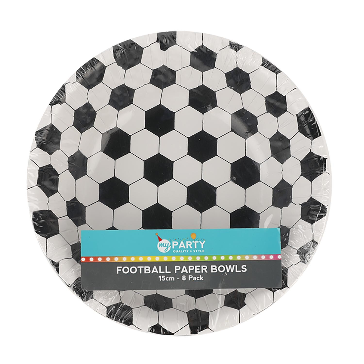 Pack of 8 Football Paper Bowls Image