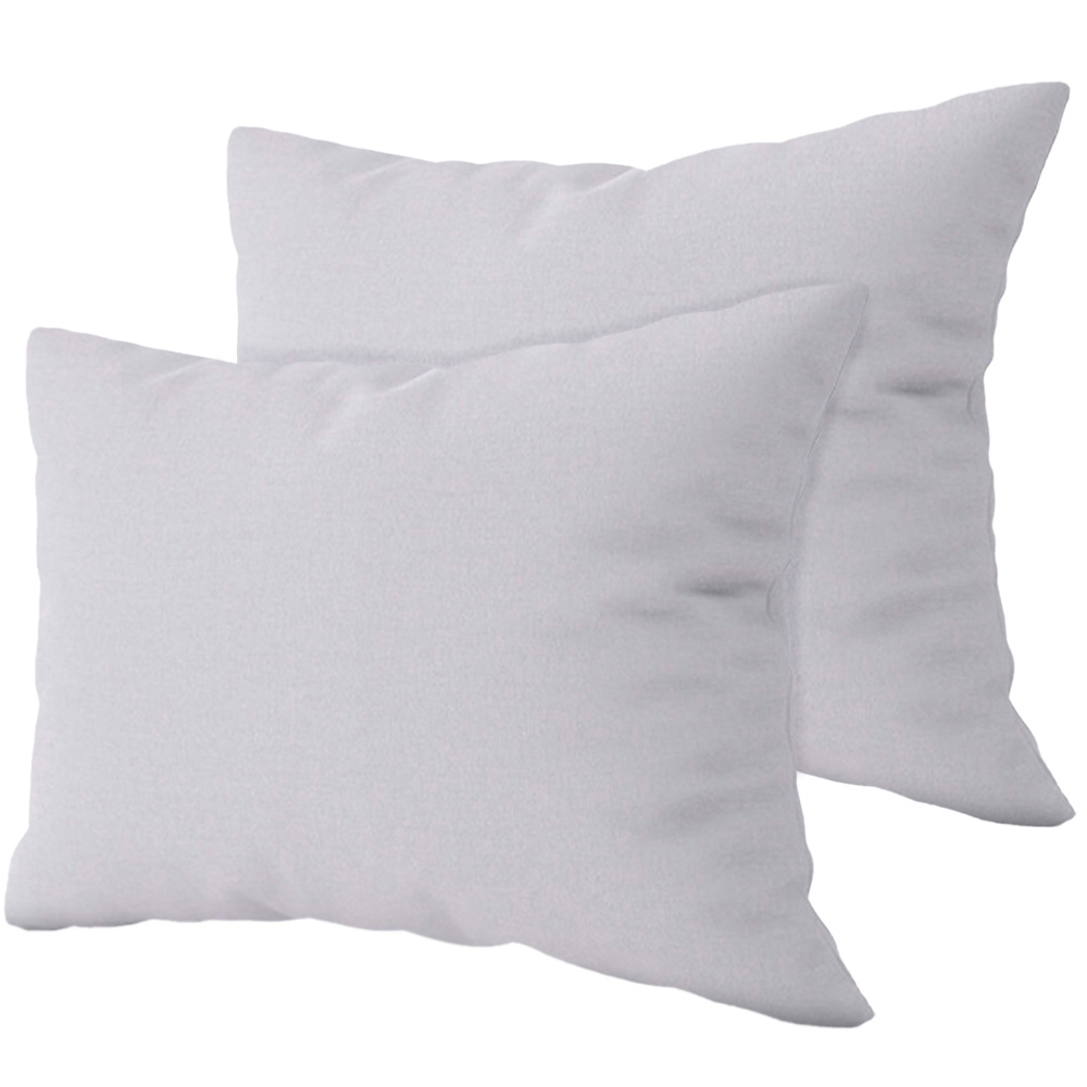 Serene Grey Brushed Cotton Pillowcases 2 Pack Image 1