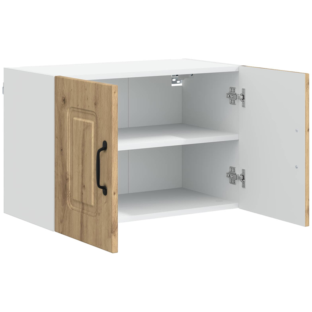 vidaXL Kalmar 2 Door Artisan Oak Wall Kitchen Cabinet 2 Pack Image 4