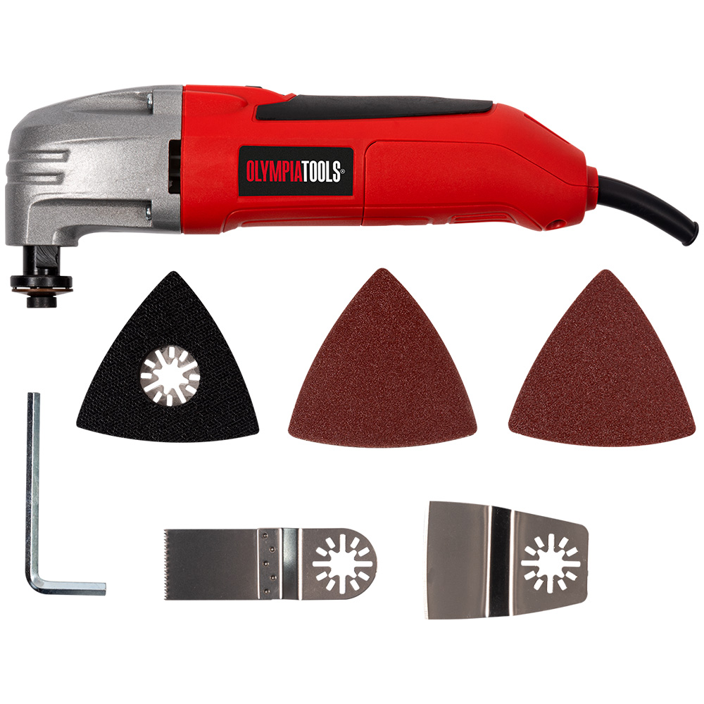 Olympia Power Tools 240V Multi-Tool Kit with Accessories 300W Image 1