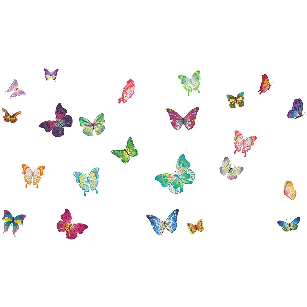 Walplus Kids Colourful Butterflies Self Adhesive Wall Stickers Image 6