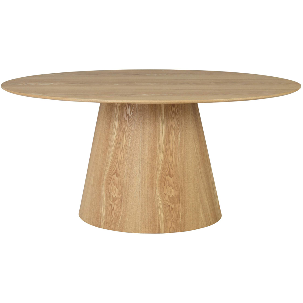 Shankar Cleveland 4 Seater Natural Oval Dining Table Image 3