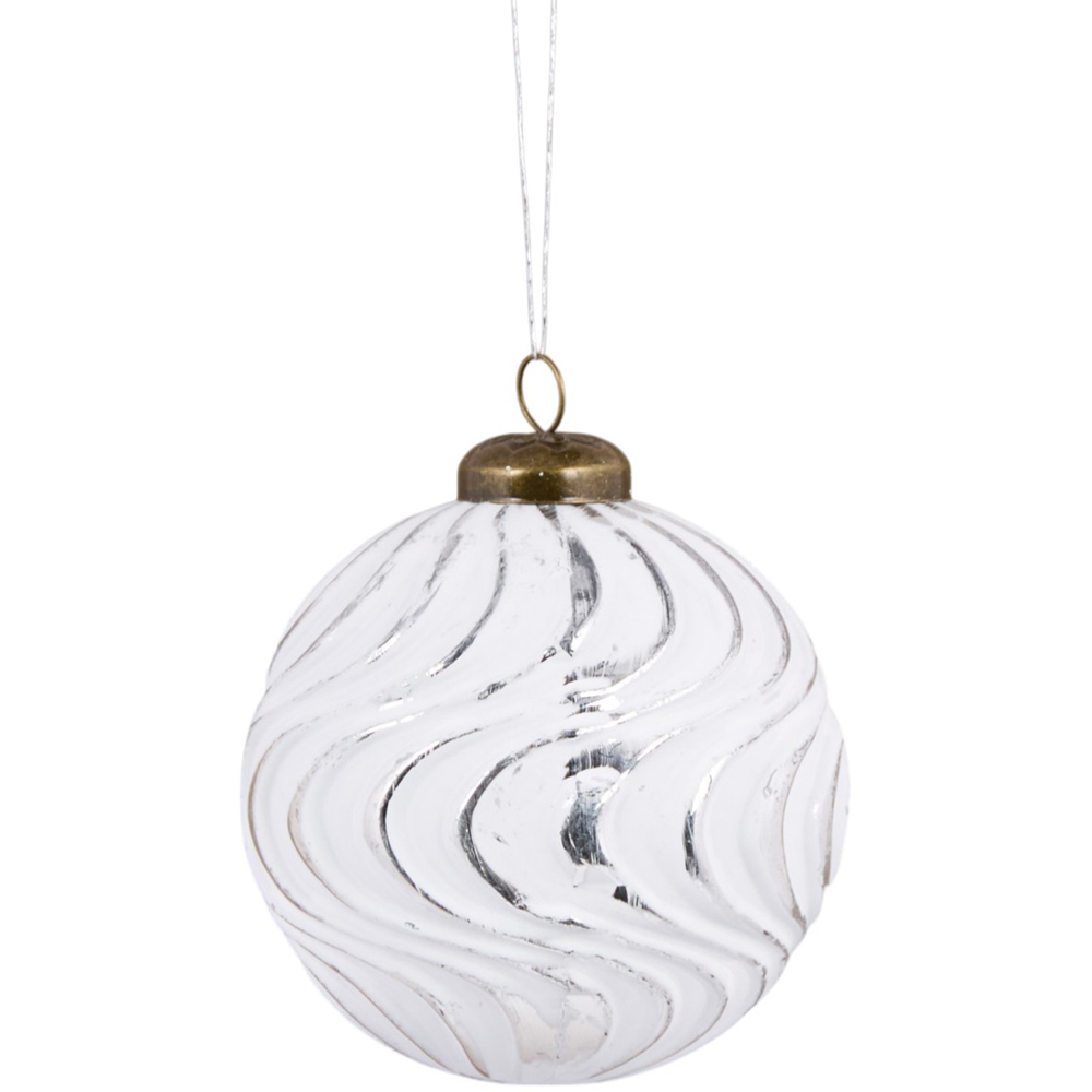 Pack of 9 Nordic Noel Baubles White Image 4