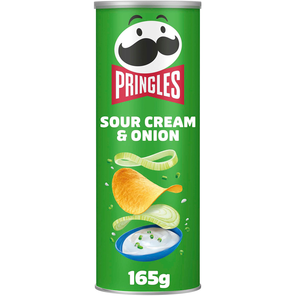 Pringles Sour Cream and Onion Crisps 165g Image