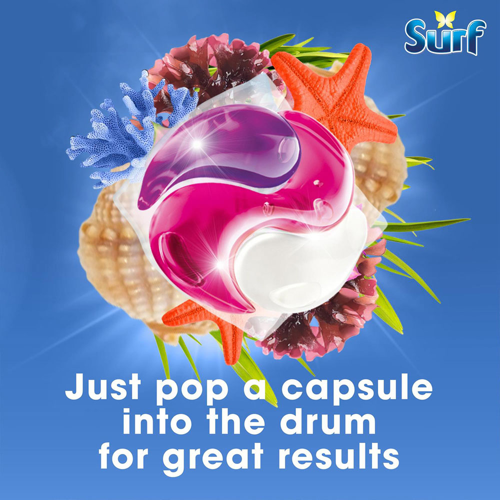 Surf 3 in 1 Deep Sea Washing Capsules 36 Washes 4 Pack Image 3