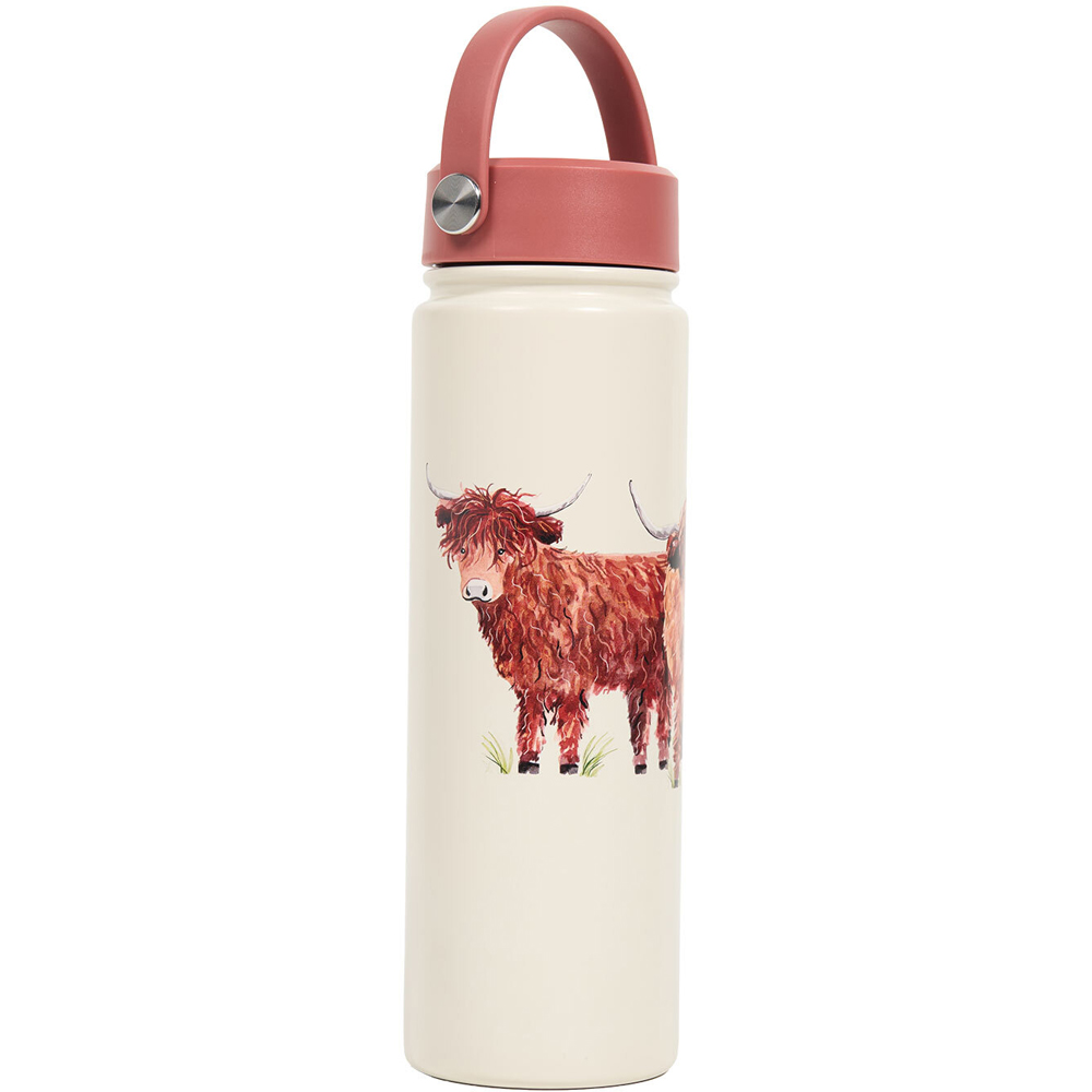 Highland Cow Stainless Steel Bottle with Lid Image 2